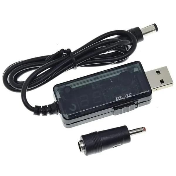 USB к DC 5.5x2.1mm и 3.5x1.35mm адаптер питания 5V-9V-12V