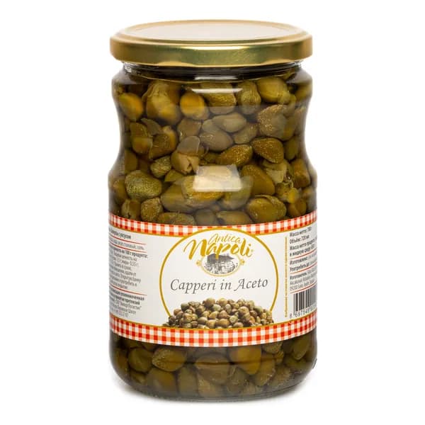 Каперсы Antica Napoli с уксусом,700г