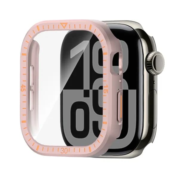Чехол на умные часы Apple Watch 4 , 5 , SE , 6 , 7 , 8 , 9 c диагональю 44 мм - Противоударный тонкий бампер с защитой от повреждений, грязи и отпечатков