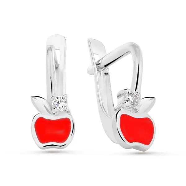 Pepela Jewelry Серьги ювелирные Классические Серебро родированное 925 пробы