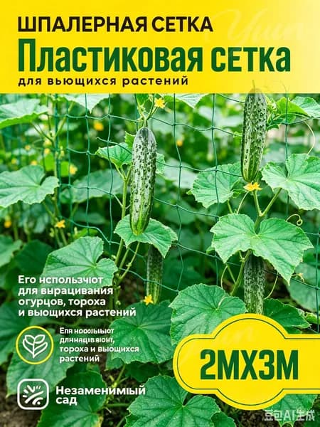 Сетка садовая ограждающая,Полиэтилен,3х2м