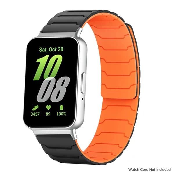 Силиконовый ремешок, совместимый с Samsung Galaxy Watch Fit3, с прочной магнитной застежкой и застежкой-петлей в стиле бронежилета