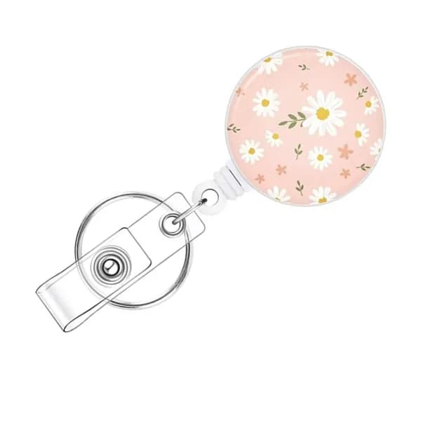 Пружинный держатель для бейджа с металлическим зажимом, - 1