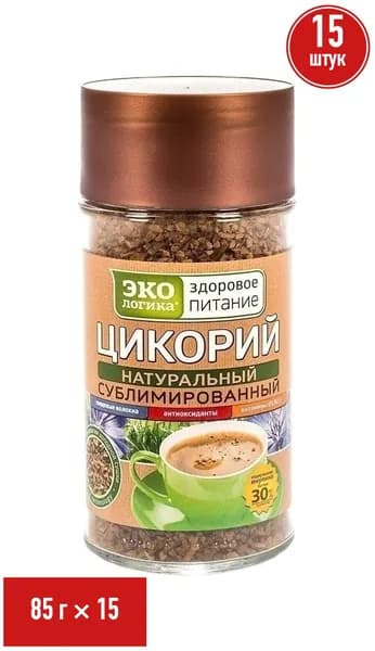 Цикорий Экологика Здоровое питание растворимый 85 г, набор: 15 штук