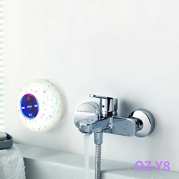 Водонепроницаемая Bluetooth-колонка портативная с LED и присоской