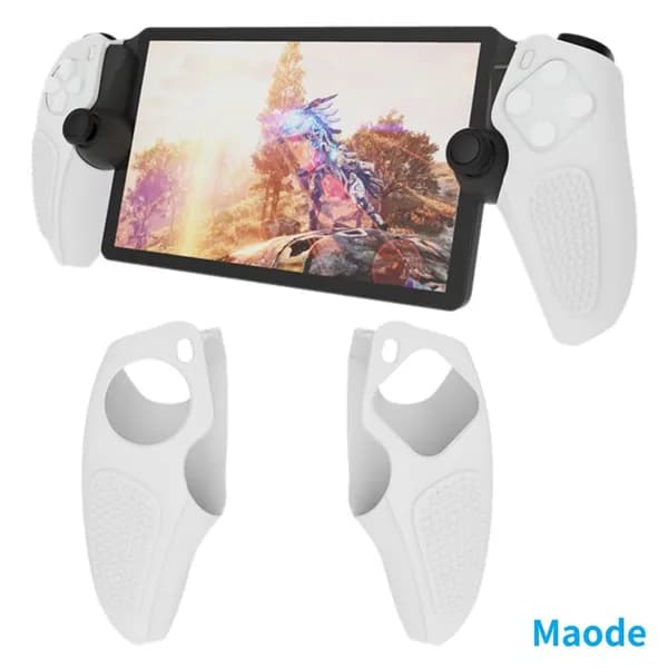 Силиконовый чехол для PlayStation Portal, белый, нескользящий