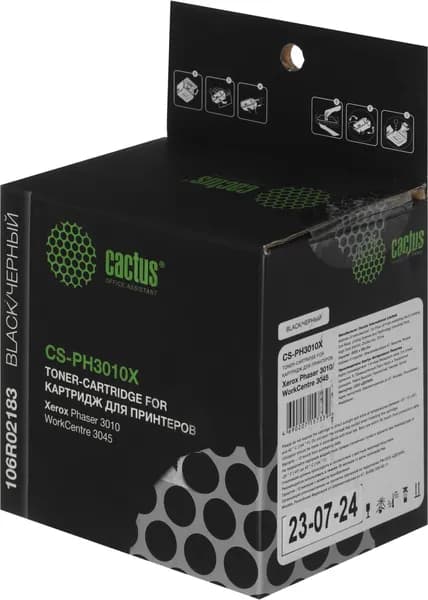 Картридж лазерный Cactus CS-PH3010X 106R02183 черный (2300стр.) для Xerox Phaser 3010/3040/WorkCentr