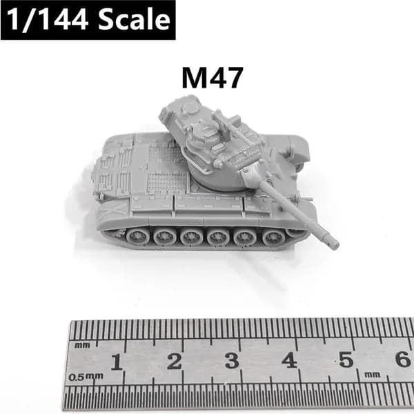 Миниатюрная модель танка в масштабе 1:144, напечатанная на 3D-принтере, из смолы, основные боевые танки армии США Второй мировой войны M4A1/M3/M26/M4A3/M1128