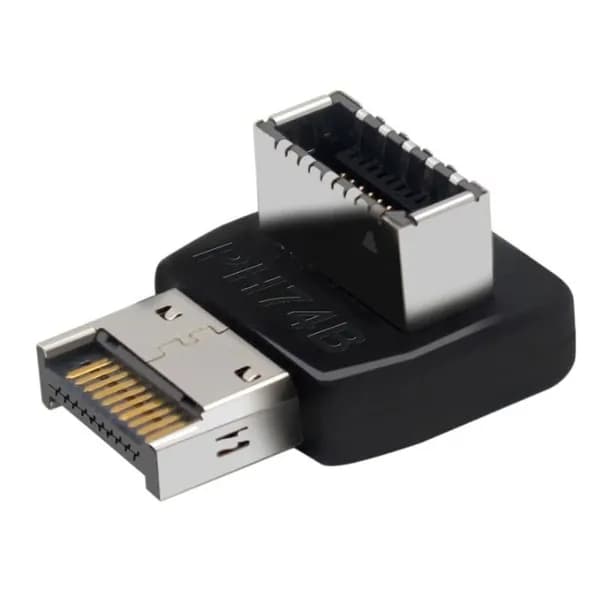 Угловой адаптер USB 3.1 type E с углом 90 градусов тип Б