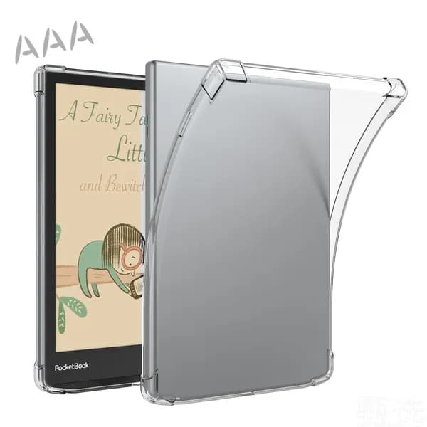 BOZHUORUI Прозрачный чехол для 7,8-дюймового Pocketbook 740 InkPad 3/InkPad 3 Pro e-Reader - Легкий ультратонкий прозрачный силиконовый гибкий мягкий задний чехол.