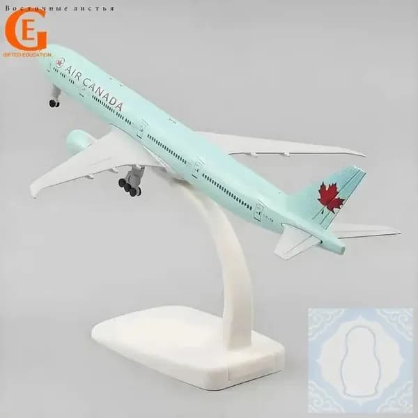 Металлическая Модель Самолета Air Canada Боинг 777, 20CM С Колесами