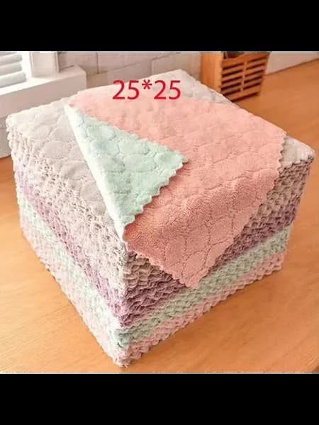 Салфетки для уборки универсальные микрофибра 25*25 5шт