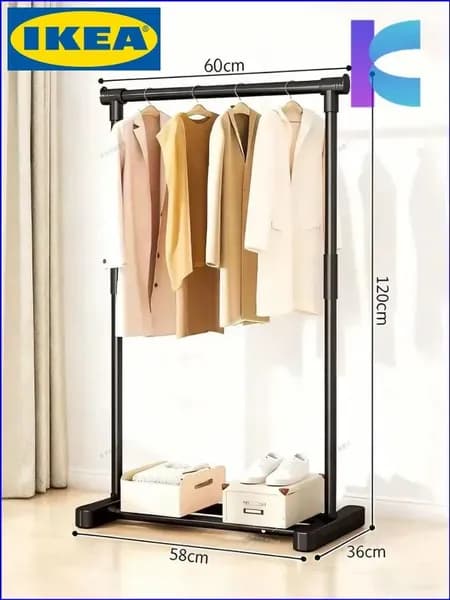 IKEA Вешалка напольная, 120 см х 65 см х 36 см