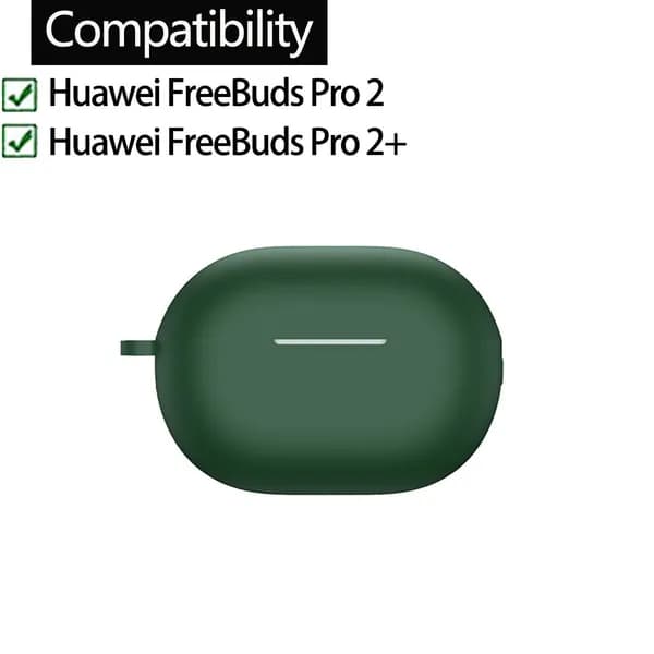 1 шт Защитный чехол для наушников TPU Силикон для Huawei FreeBuds Pro 2 / 2+, мягкий, с крюком