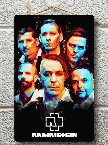Постер "Rammstein", 30 см х 20 см