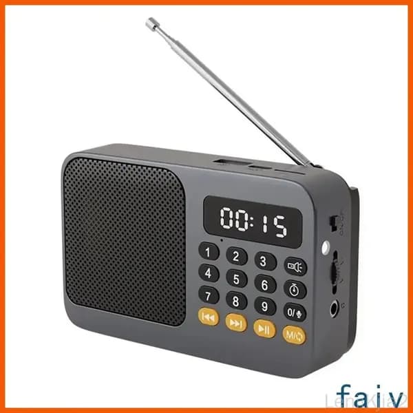 Z9Мини FM-Радио С Функцией Bluetooth И MP3-Плеером, Серого Цвета, Компактное, Переносное, Восстанавливаемое В Аварийных Ситуациях.