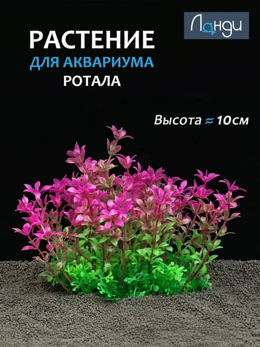 Растение для аквариума искусственное «Ротала», h-10 см