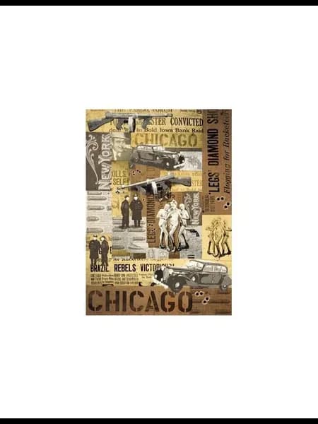 Карта для декупажа "Chicago", 50х70 см, 80 г м2