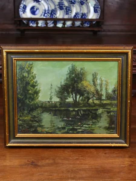 Картина. Холст. Масло. С подписью автора. 19 век. Европа