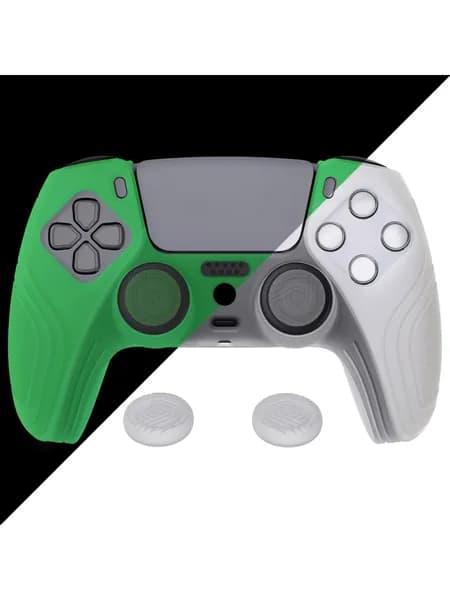 PlayVital силиконовый чехол для контроллера PS5 Samurai Edition, антискользящий, эргономичный мягкий защитный корпус с на