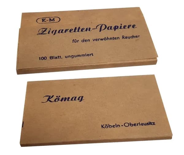 Сигаретная (папиросная) бумага для самокруток. Германия. Середина 1940-х. Упаковка 100 листов.