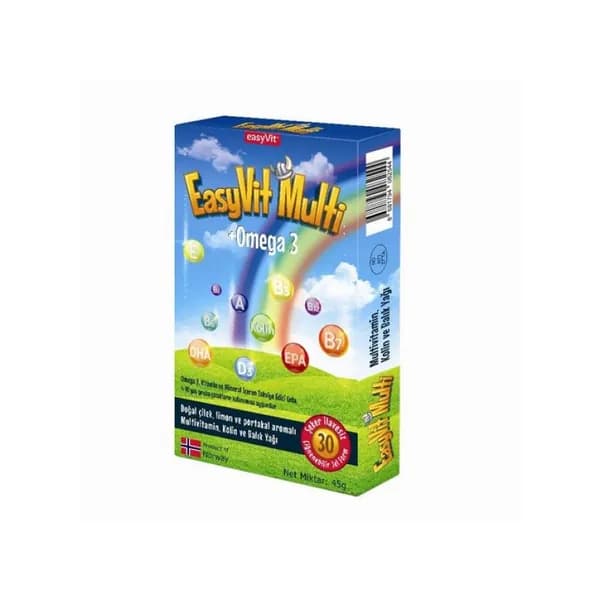 Easyvit Multi + Omega 3 Жевательные таблетки 30 штук