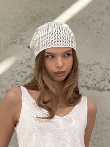 Косынка кроше летняя ажурная