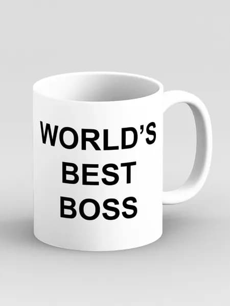Кружка "Worlds Best Boss. Лучший Босс в мире. Майкл из сериала Офис"
