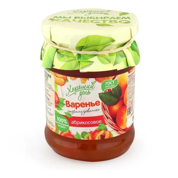 Варенье Хороший день абрикосовое 310 г