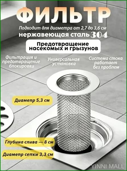 Фильтр для напольного слива