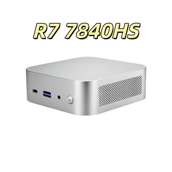 Мини-ПК (AMD Ryzen 7 7840HS, RAM 8 ГБ, SSD 1024 ГБ, AMD Radeon, Windows), белый