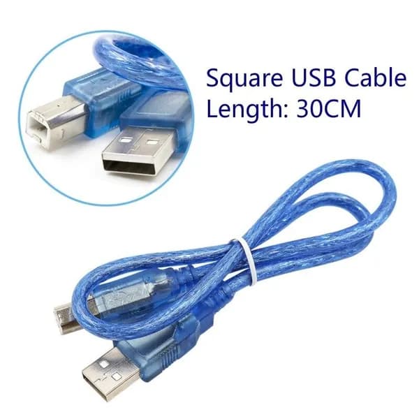 Мини / Микро / Квадратный USB-кабель для Arduino для платы UNO R3, Mega 2560, Nano, Due R3, Leonardo, Pro micro, Pro Mini