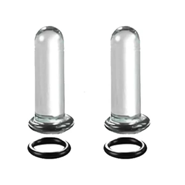 Стеклянный набор для растяжки ушей, Черный - 5mm