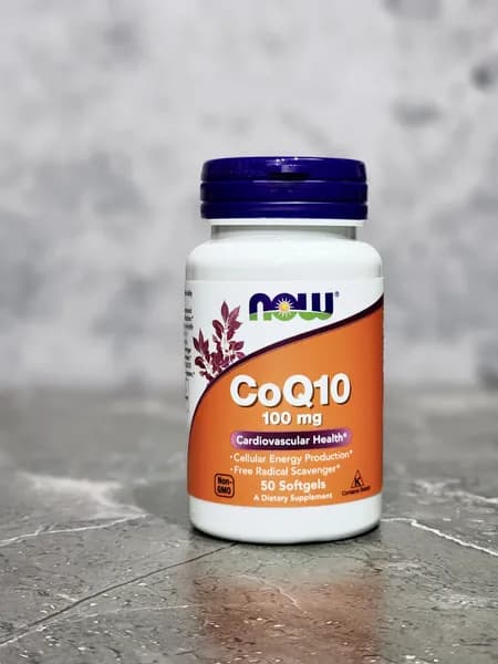 Коэнзим Q-10 убихинон NOW - CoQ10 100мг (50 гел.капс)