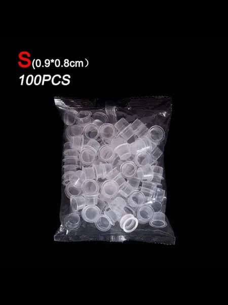 Одноразовые чашки для чернил, S-0.9x0.8cm, 100шт