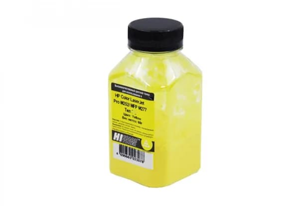 Тонер Hi-Black для HP CLJ Pro M252/MFP M277, Химический, Тип 2.4, Y, 60 г, банка, Желтый (yellow)