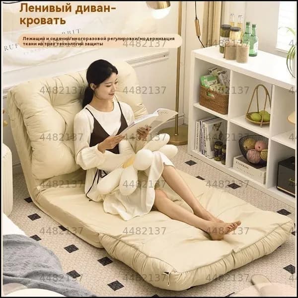 Модульный диван, механизм На пол, 60х52х15 см,белый