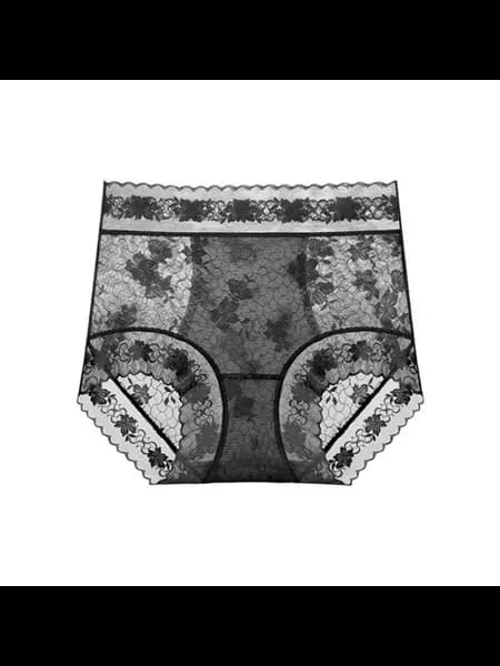 Черные кружевные трусики для коррекции фигуры XL, женские, с…