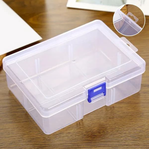 Кофр для хранения вещей 12x5.8x16.5 см 1 шт с крышкой прозрачный
