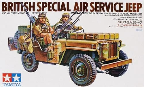 Tamiya 35033 1/35 Комплект моделей British SAS Патрульный джип специальной авиационной службы