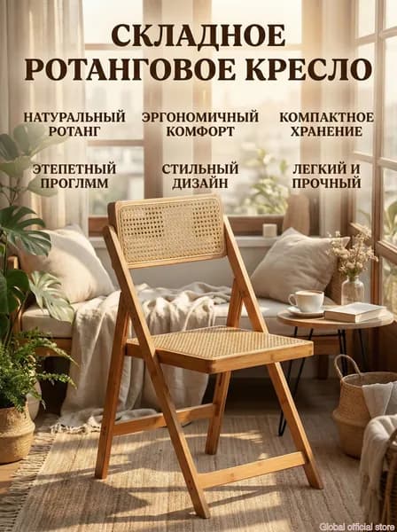 Складной стул, 1 шт.