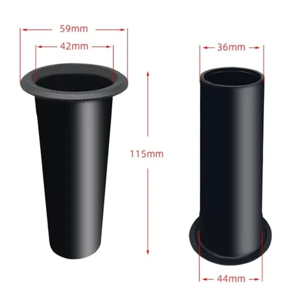 (2x) ABS трубки кроссовера для динамиков - 45x115