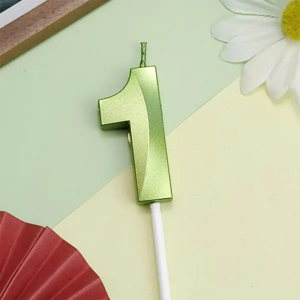 Свечи для торта цифра 1, 5 см, 1 шт