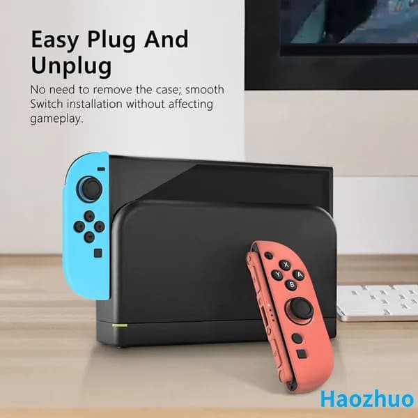 Силиконовый чехол для контроллеров Nintendo Switch 2 оранжево-синий