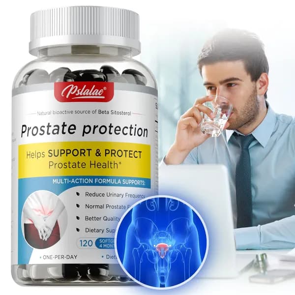Pslalae - Защита простаты, натуральный активный бета-ситостерол - помогает уменьшить частоту мочеиспускания и поддерживает нормальную функцию простаты.