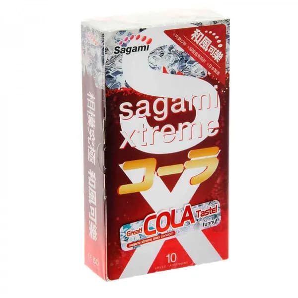 Sagami ароматизированные презервативы Xtreme Cola - 10 шт.
