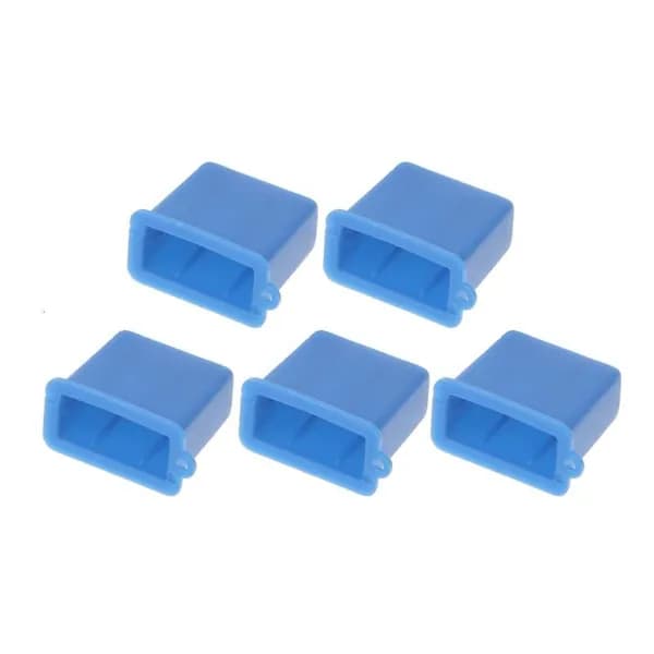 Заглушки-пробки USB-разъёма типа A (5 шт.), Синий