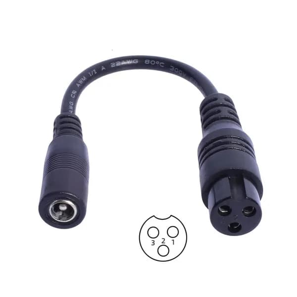 Переходник DC5.5x2.1мм мама-5525/8016/C13/M16/12/XLR 15см, - До M16
