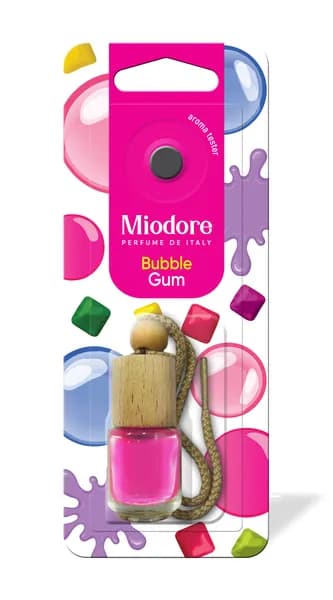 Ароматизатор автомобильный MIODORE standart фл. с дер. крышкой - BUBBLE GUM (БАБЛ-ГАМ)