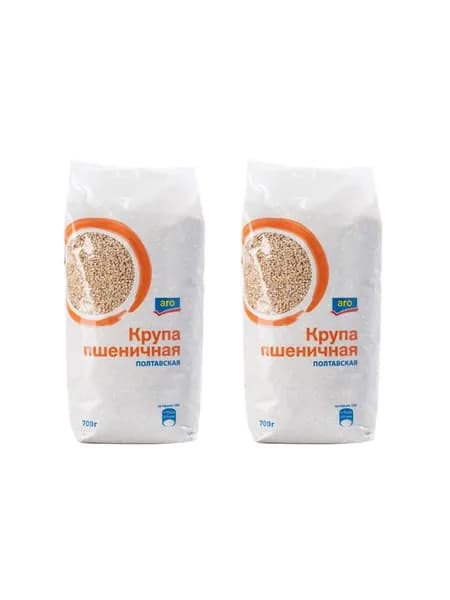 aro Крупа пшеничная, 700 г, 2 шт
